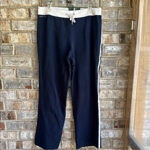Vintage Lauren Ralph Lauren Blue and White Track Pants